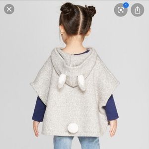 Oshkosh B’Gosh Bunny Sweater Poncho Pullover Size 18M